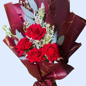 Artificial Red Roses Bouquet 0005