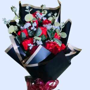 Artificial Red Roses Bouquet 0004