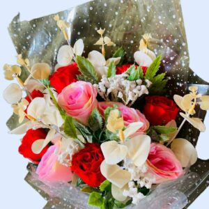 Artificial Red Roses Bouquet 0003