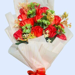 Artificial Red Roses Bouquet 0006