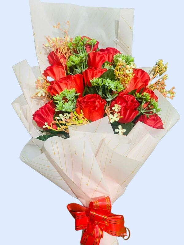 Artificial Red Roses Bouquet 0006