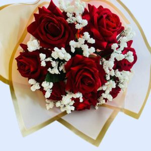 Artificial Red Roses Bouquet 0002