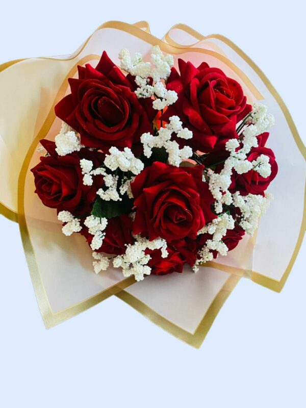 Artificial Red Roses Bouquet 0002