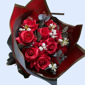 Artificial Red Roses Bouquet 0001
