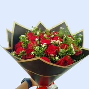 Fresh Red Roses Bouquet 0001