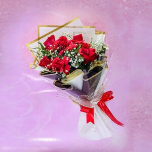 6 Fresh Red Roses Bouquet
