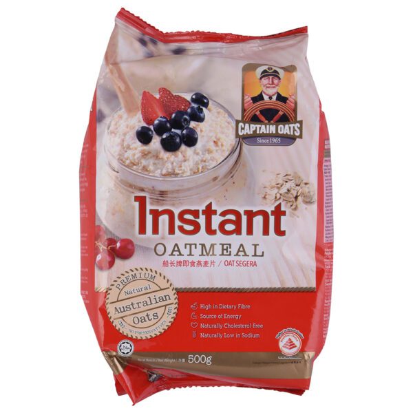 Captain Oats Instant Pouch 500g vipex