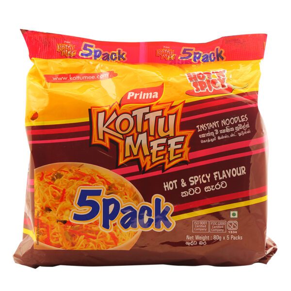 Prima Kottu Mee Noodles Hot & Spicy 5 Pack 400G vipex